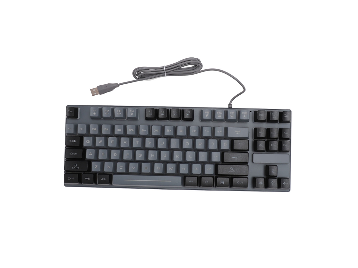 Teclado Mecánico Para Juegos Con Cable De 87 Teclas, Contraste Rgb, Conexión Usb Y Diseño Abs Para Portátiles/ordenadores De Sobremesa.
