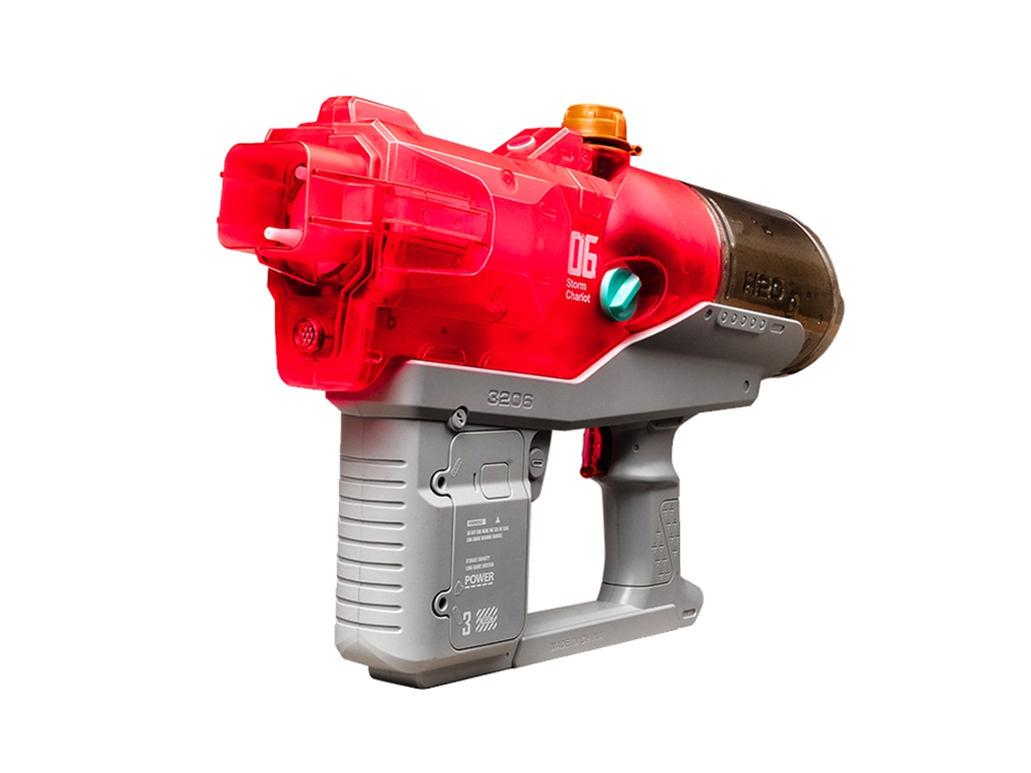 Pistola de agua eléctrica de largo alcance Techkidz Red Rafale