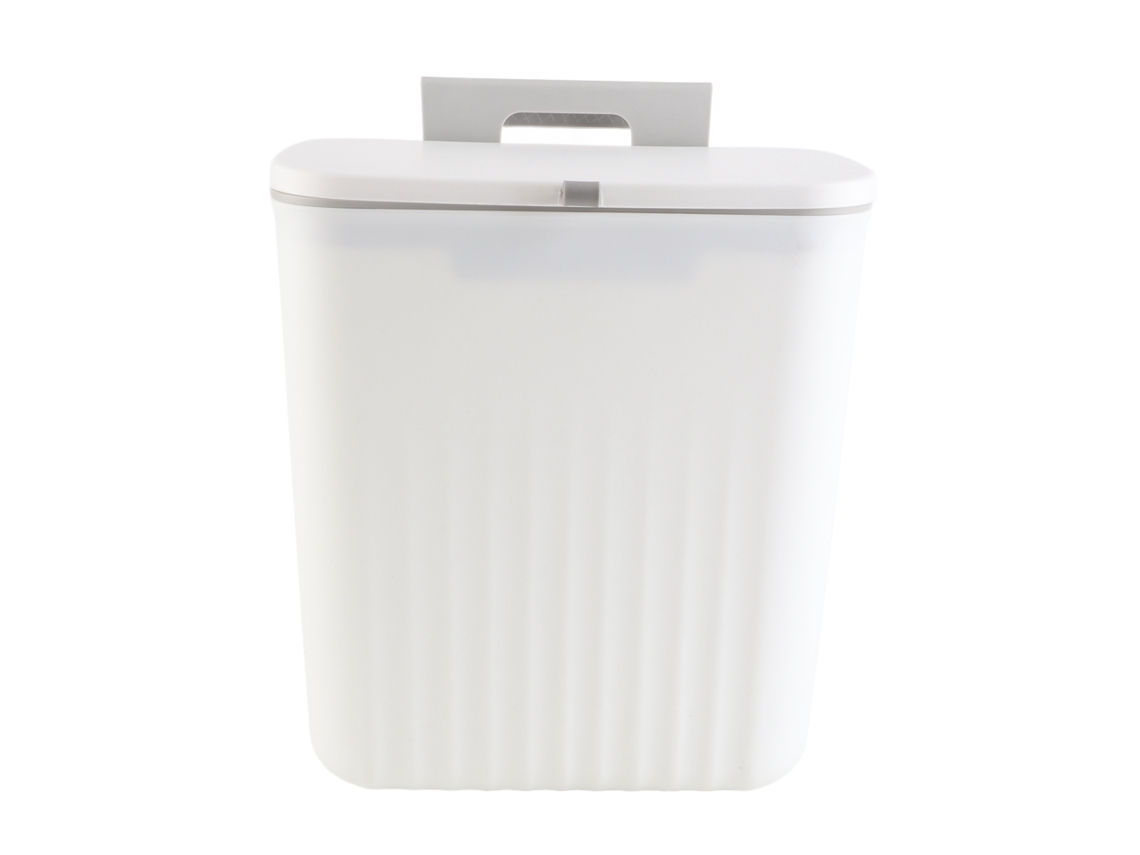 Papelera pequeña de pared Baok con tapa y gran capacidad para cocina y baño.