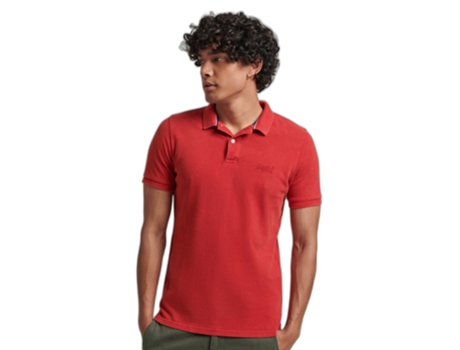 Polo de Hombre SUPERDRY Destroyed Rojo (M)
