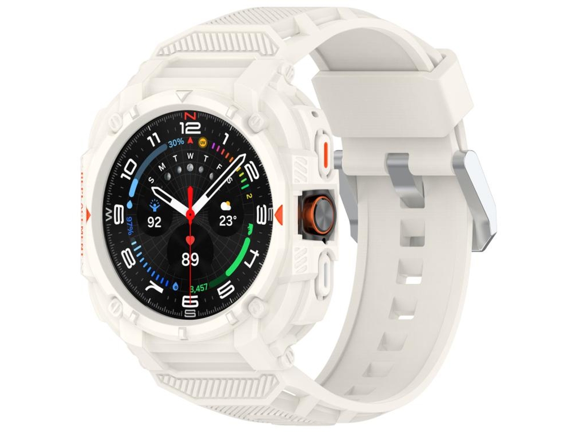 Funda protectora para Samsung Galaxy Watch Ultra: carcasa integrada con TPU y correa de liberación rápida (47 mm).