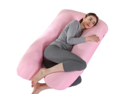 Almohada Para Embarazadas, Almohada En U Desmontable Y Lavable, Gran Cojín De Espalda