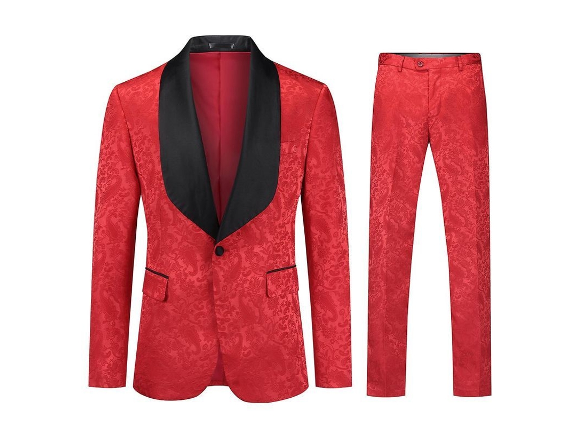 2026-traje Impreso Para Hombre Mystdiy 2 Piezas Chaqueta Y Pantalones De Novia Con 1 Botón