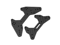 Ymsl Placa De Torre De Choque Delantera Y Trasera De Fibra De Carbono Negra Para Coche Rc Arrma 1/7, Espesor 5mm Hxl