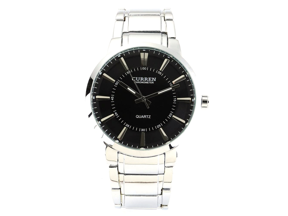 Reloj De Pulsera Para Hombre De Acero Con Dial Grande, Estilo Casual Y Resistente Al Agua