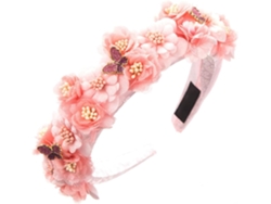 Diademas Florales Para Mujer - Flor Y Mariposa. Para Bodas. Guirnalda Floral. Corona.