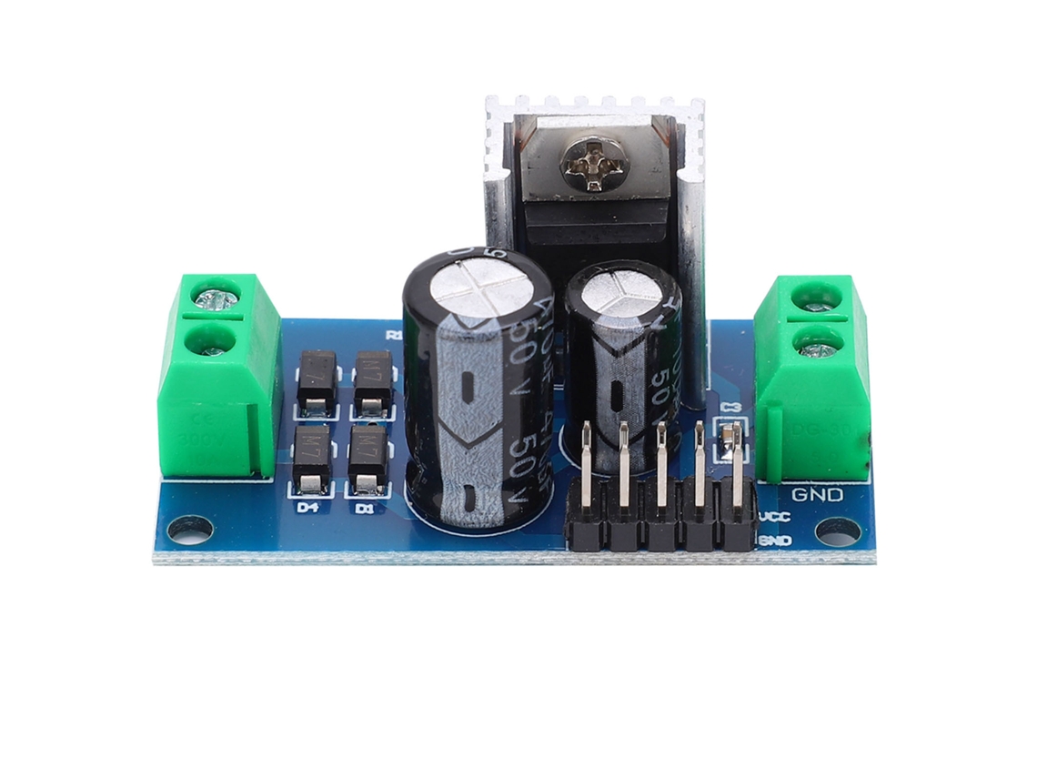 Módulo De Fonte Estabilizada Pcb L7806 Lm7806 6v 1.2a Para Regulação De Tensão