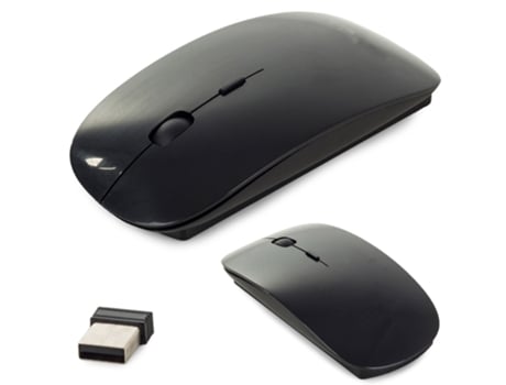 Ratón Óptico Inalámbrico VERG 1600 Dpi (Negro)