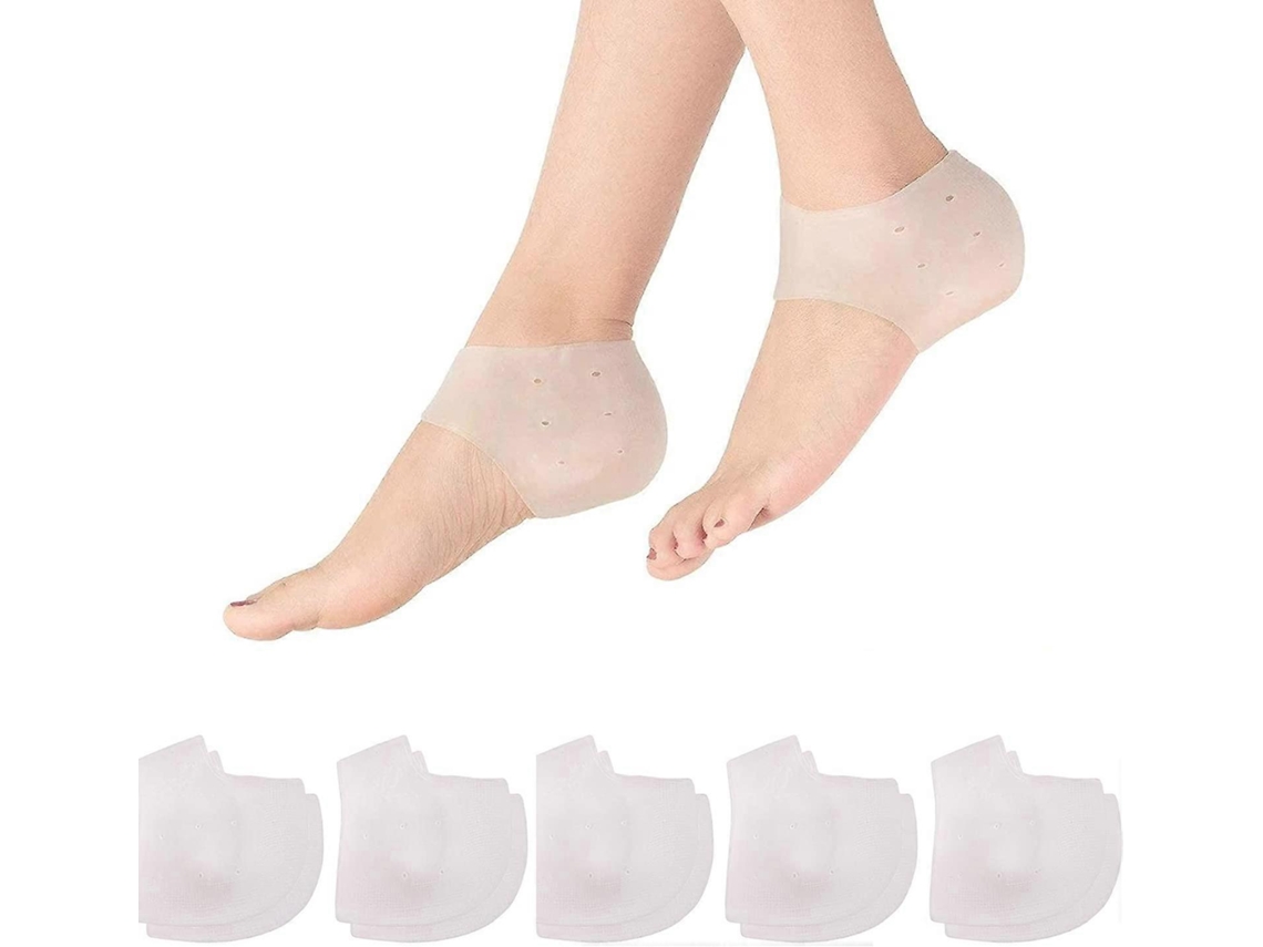 5 Protectoras De Tacón, Copas De Tacón Para Dolor De Tacón, Almohadillas Cojines Para Tacón, Cura Tacones Agrietados Y Tendinitis De Aquiles