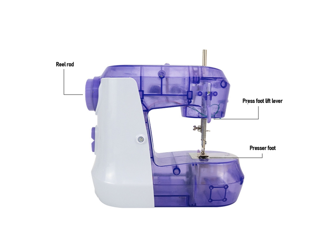 Máquina De Coser Eléctrica Portátil Pequeña Y Automática Para Principiantes, De Sobremesa, Para El Hogar O Para Viajes, Enchufe Europeo.