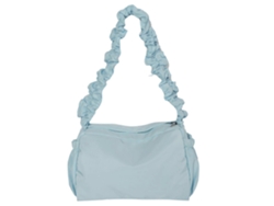 Bolso bandolera retro para mujer, primavera/verano, de nailon con cremallera, azul