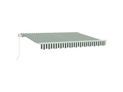 Toldo retráctil Vidaxl de poliéster verde
