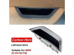 Nueva Manija Interior, Reposabrazos, Panel, Caja De Almacenamiento De Puerta, Lhd Rhd Para Bmw X3 X4 F25 F26 2011-2017, Fibra De Carbono-lhd