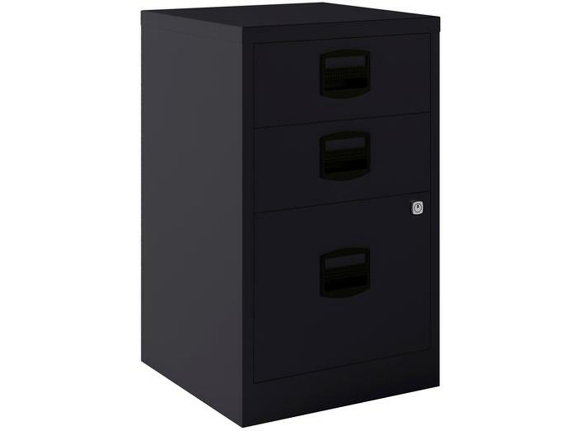 Archivador Bisley de acero metálico antracita A4, 67 x 41 x 40 cm