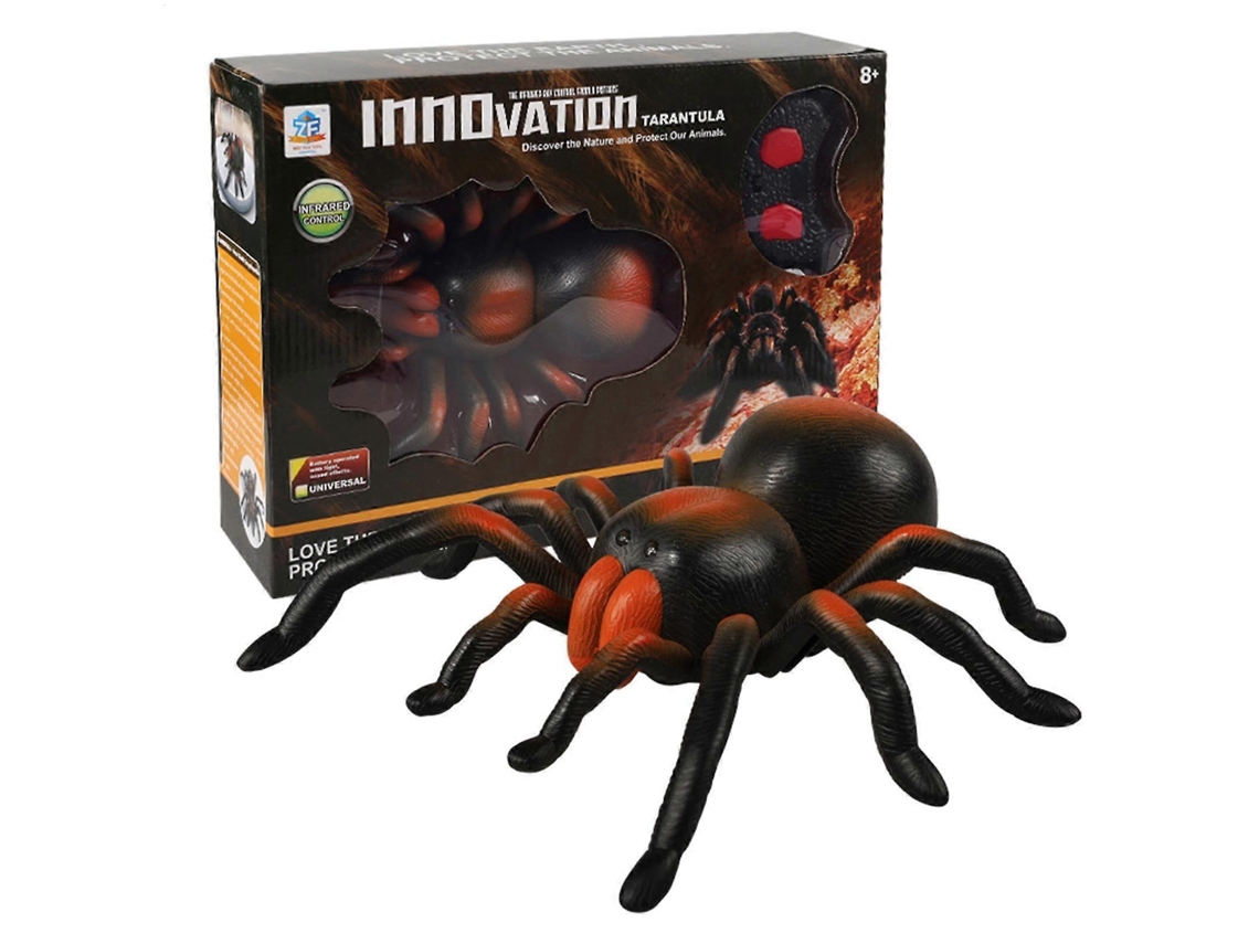 Juguete de araña realista con control remoto, juguete de broma de Halloween Ly Ebike