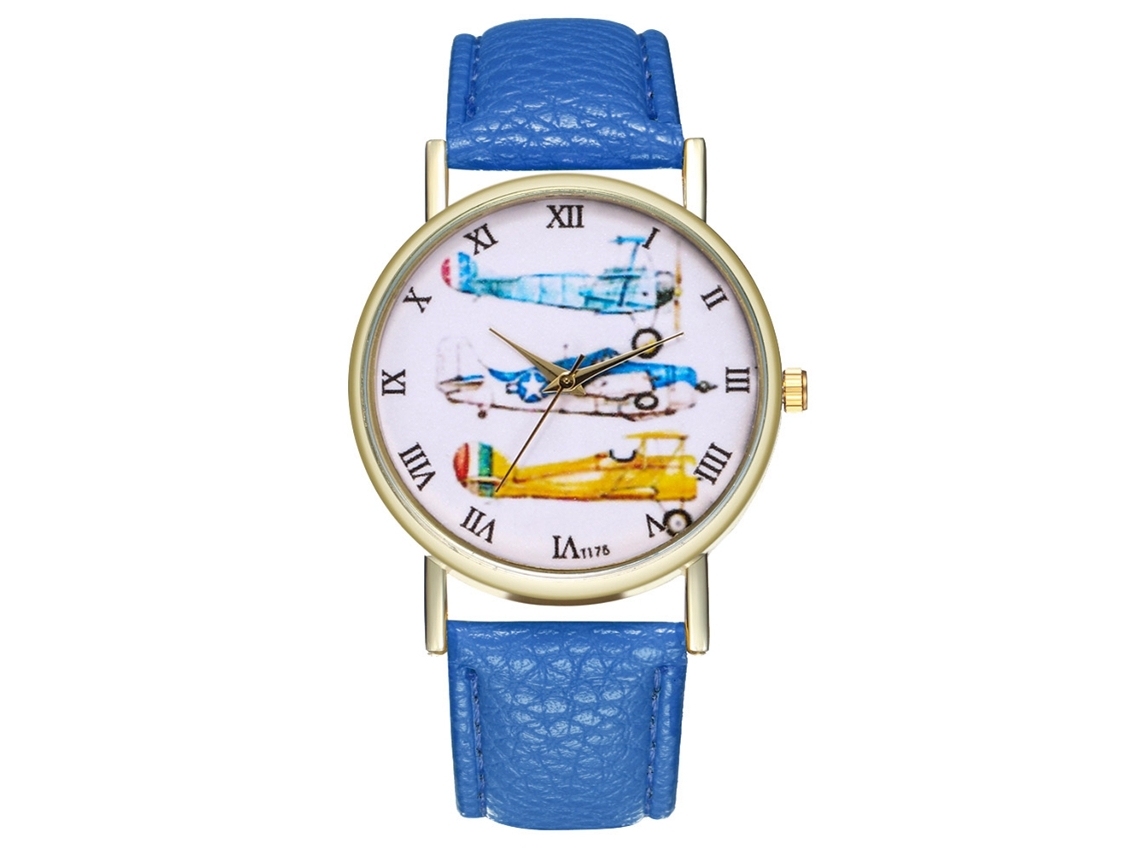 Reloj De Pulsera Analógico Unisex De Cuarzo Con Correa De Cuero Y Cristal De Zafiro.