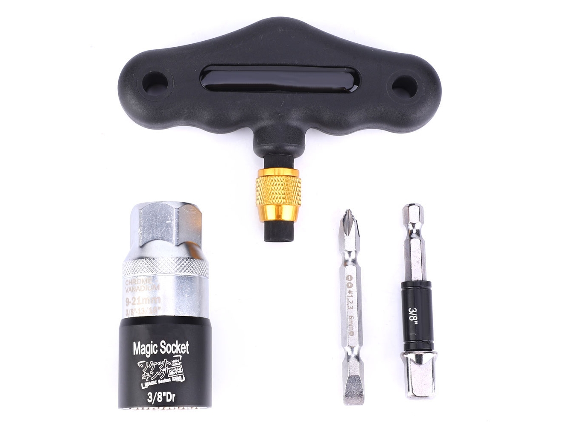Juego De 4 Llaves Universales De Montaje En Superficie De 9-21 Mm Con Adaptador Para Destornillador Y Puntas Dobles.