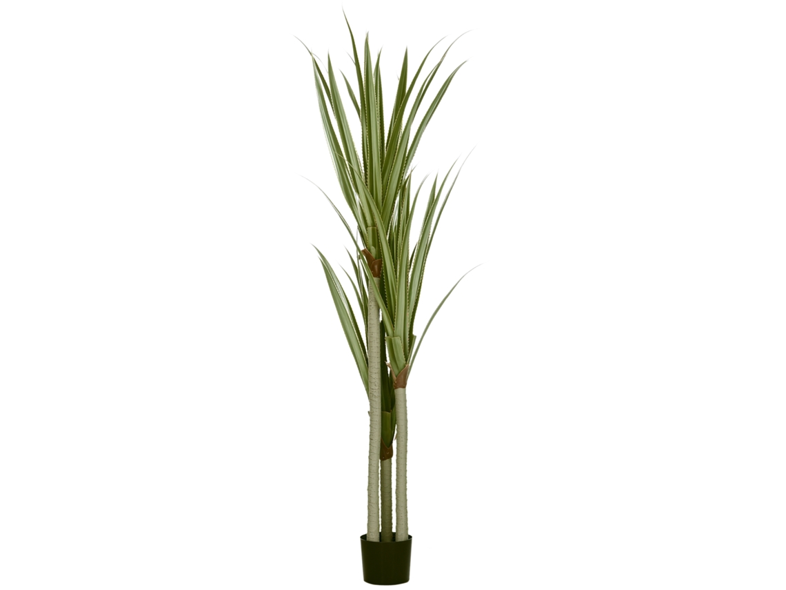 Yuca Artificial 190cm Planta Artificial Con 39 Hojas Decoración Para Hogar Salón Oficina Jardín Ø17x190 Cm Verde
