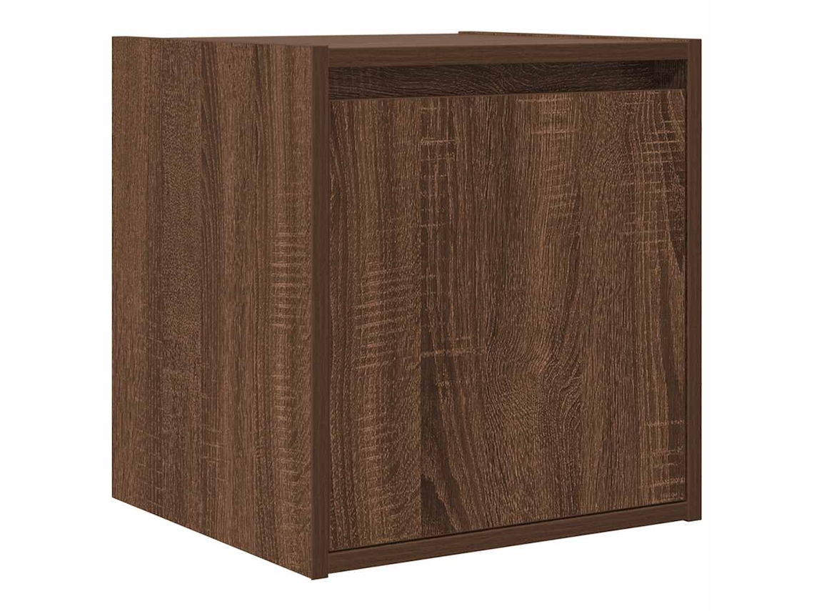 Maison Exclusive - Mesilla De Noche De Pared Roble Marrón 38x34x40 Cm