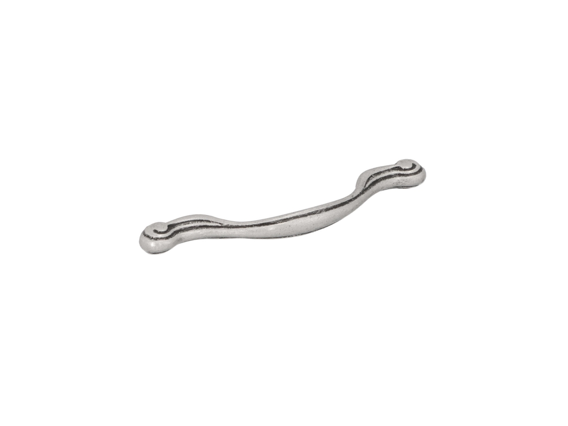Tirador para muebles de aleación de zinc. Estilo clásico. Distancia Del Centro 96/128. CAMBIO DE HARDWARE de plata antigua brillante