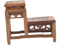 Soporte Para Plantas De Madera Tallada, Soporte Para Jarrones Hecho A Mano.