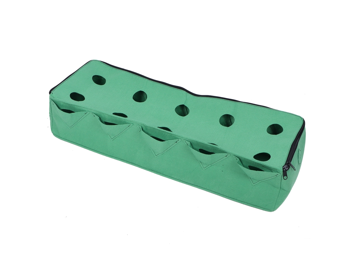 Bolsa Rectangular De Fieltro Verde Para El Cultivo De Hortalizas Y Flores, 96x38x25cm