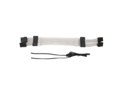 Cable De Extensión De Alimentación Para Gpu Argb 2x8pin 30cm 5v 3pin Sync Con Iluminación Cuadrilateral Negra