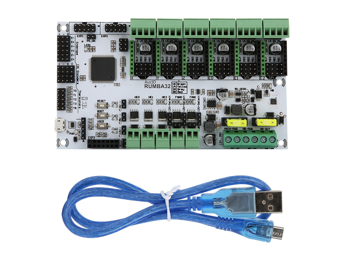 Placa De Control Principal Para Impresora 3d Kit Placa Madre Con Tres Rieles De Alimentación Independientes