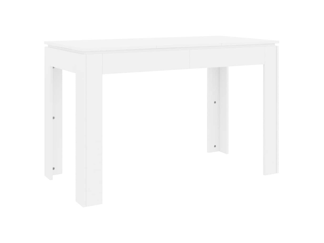 Mesa de comedor VIDAXL Blanco Cromo (120x60x76 cm)