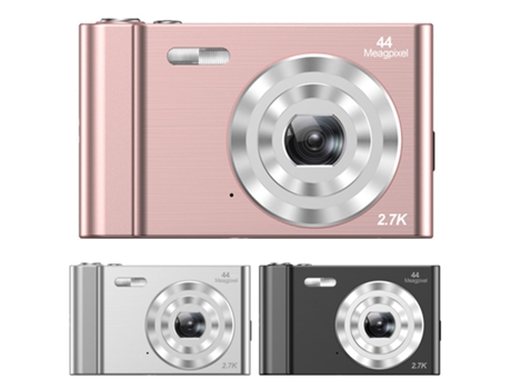 1 juego de cámara digital 44 millones de píxeles Zoom 16x Pantalla LCD Fabricación de Vlog Grabadora de video micro digital multilingüe de plástico...