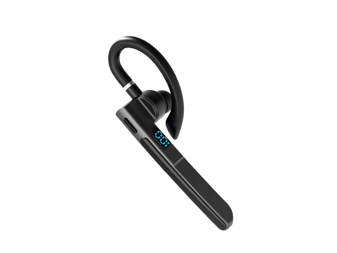 Auriculares Bluetooth 5.3 Con Ganchos Para La Oreja Y Asas, Auriculares Inalámbricos De Negocios, Pantalla Led.