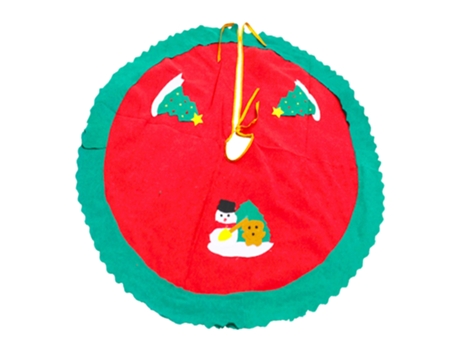 Adornos navideños falda de árbol de Navidad de dibujos animados de tela de 90 cm (estilo 1)