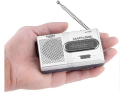 Radio portátil mini AM/FM GOKOCO con antena telescópica, radio de bolsillo