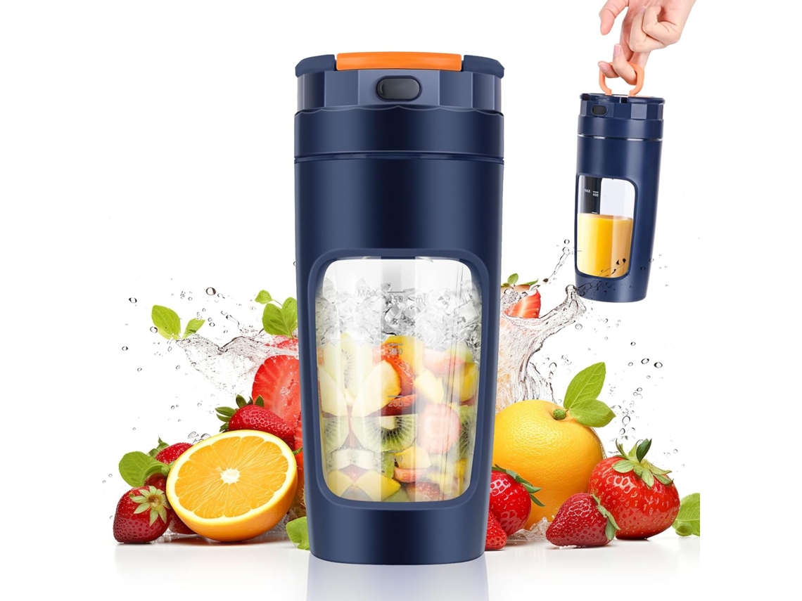 Batidora Portatil 600ml, Mini Batidora, Batidora Multifuncion, Recargable Por Usb