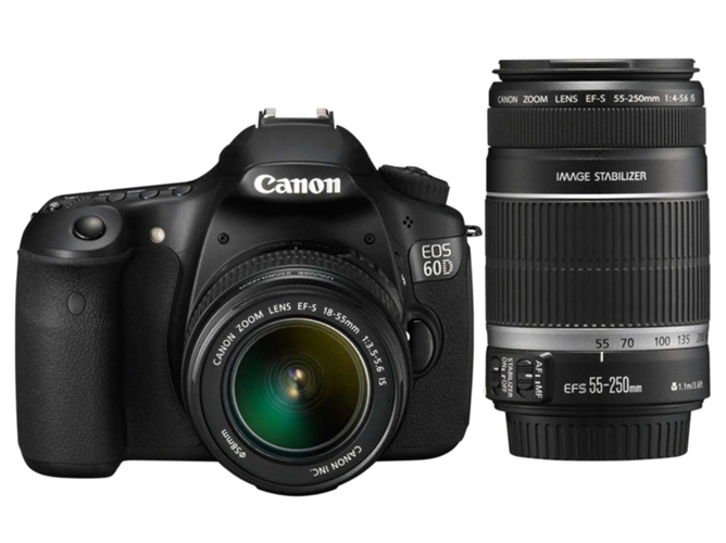 MQ FT.CANON EOS 60D+18-55II+55-250II+VUK