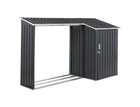 Caseta de Jardín BELIANI (105 x 270 x 158 - Gris)
