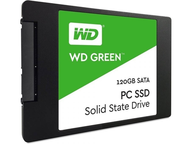 Disco SSD Interno WESTERN DIGITAL Green 3D WDS120G2G0A (120 GB - SATA - 540 MB/s)