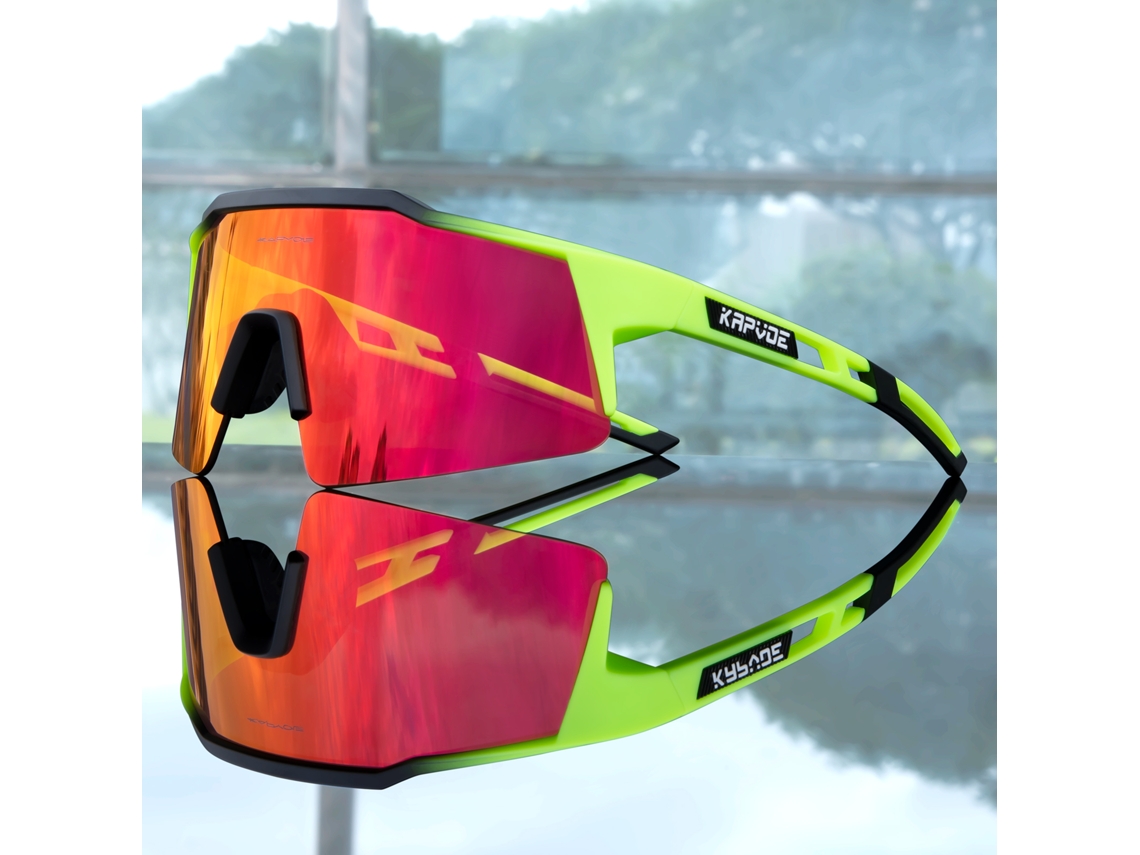 Óculos de ciclismo MDUG com lentes de polímero premium e proteção UV400.
