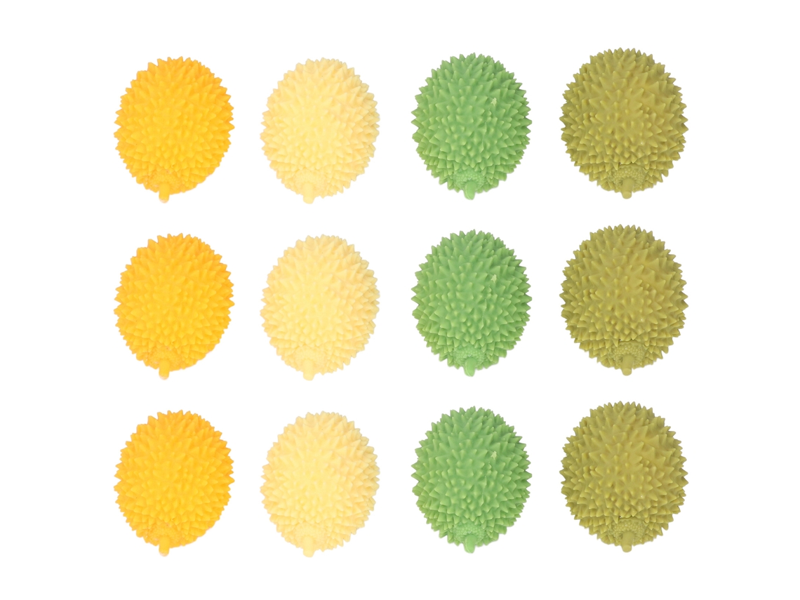 Juego de 12 pelotas antiestrés con forma de durián de Mali para alivio del estrés y estimulación sensorial.