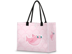 Bolso Hombro Grande Tropicallife Estampado Ballenas Escamas Pez Para Mujeres Niñas Bolso Bandolera Compras