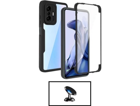 Kit Carcasa + Soporte Magnético Xiaomi Mi 11T G4M Negro