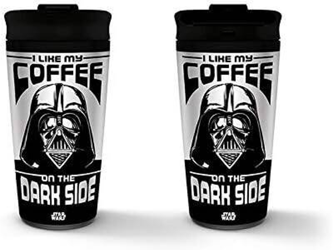 Vaso de Viaje PYRAMID I Like My Coffee Darth Vader Star Wars 450 ml)