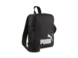 Bolso bandolera para portátil Puma Phase en negro: estilo y comodidad para el día a día.