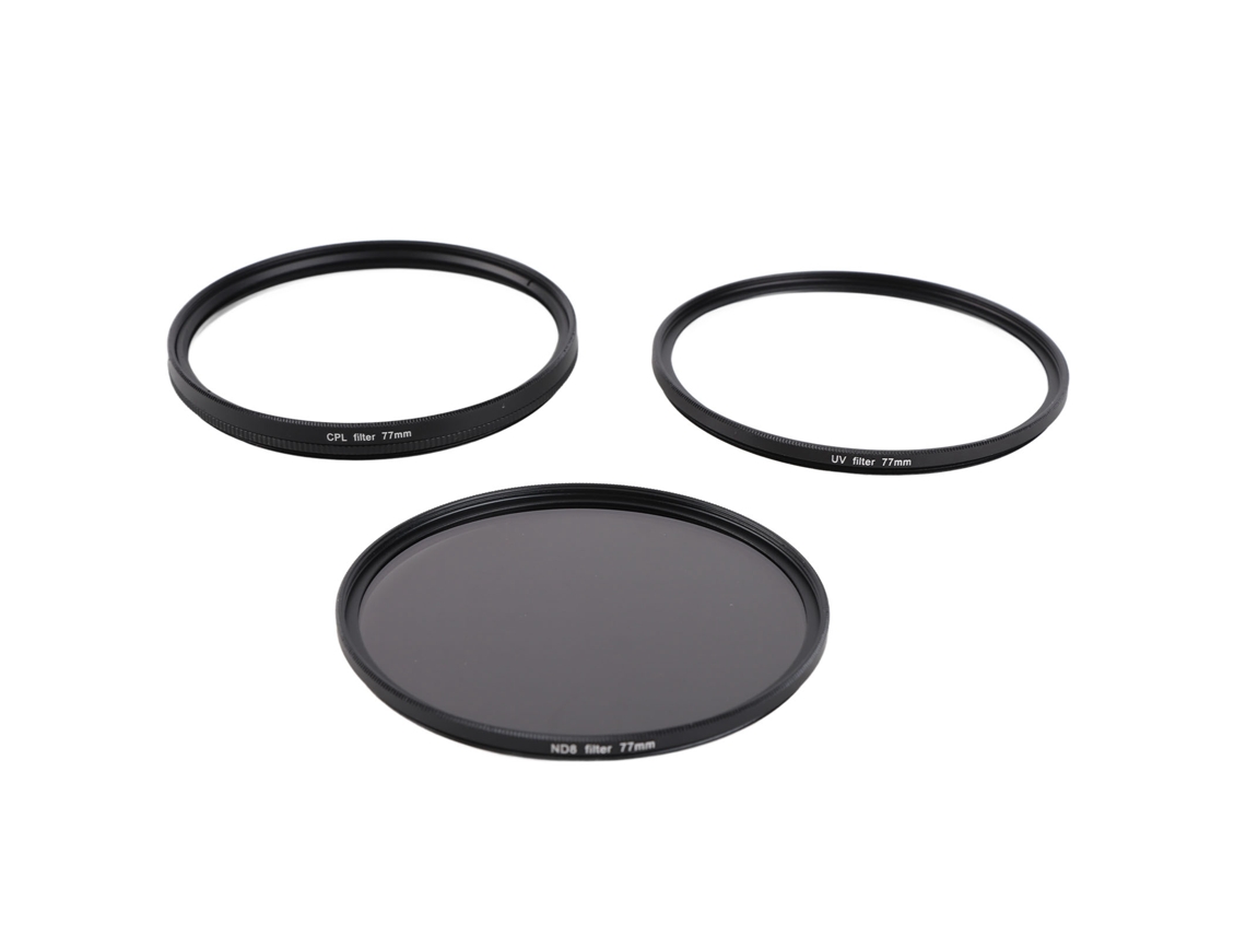 Set De Filtros Para Cámara 3 En 1: Uv, Cpl Y Nd Para Lentes De Cámara Dslr
