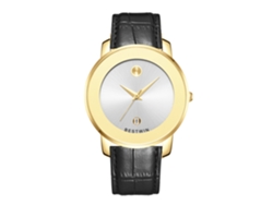 Reloj De Cuarzo Para Hombre (dorado Y Blanco - Correa De Cuero)