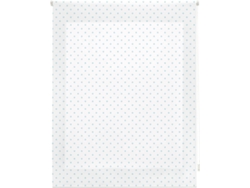 Estor Enrollable HAPPYSTOR Motas Estampado Digital Fantasia Blanco-Turquesa 190x250 cm