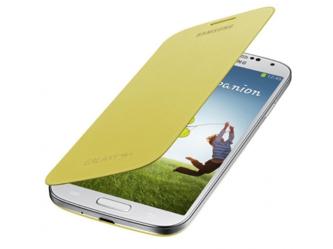 Funda SAMSUNG Flip Galaxy S4 amarillo