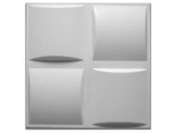 Paneles 3D ETERNAL PARQUET Para Techo O Pared 50X50X2Cm Blanco 4 Modelos 20M2 de Cilindros
