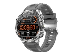 Smartwatch Ak75 Linterna Bluetooth Llamadas Batería De Larga Duración Para Uso Externo Yizhood (plata)