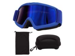 2026-gafas De Esquí Infantiles Con Lente Hd, Protección Uv, Resistente A Impactos Y Ajustable Para Esquí Y Snowboard Azul